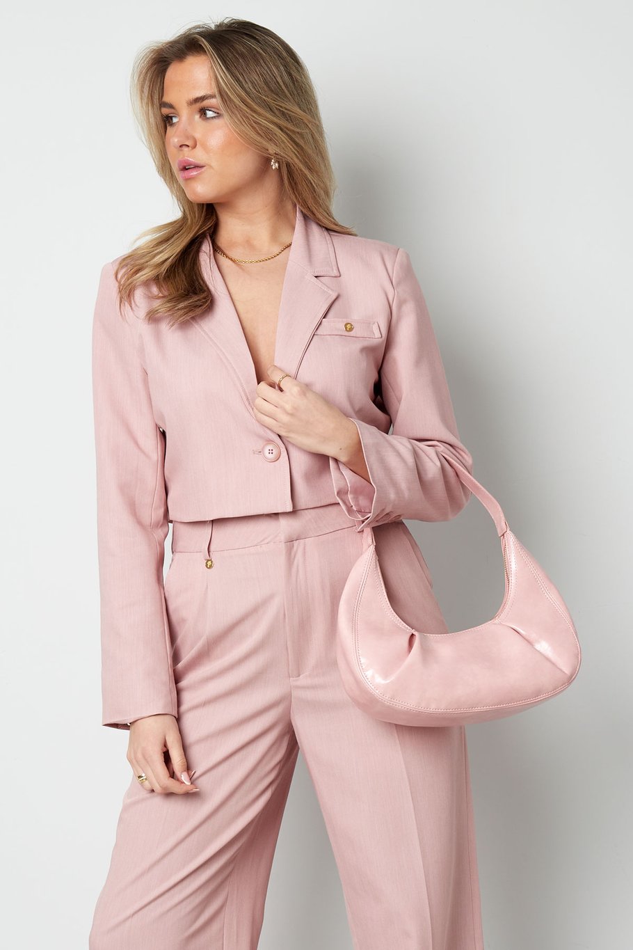 Kurzer Blazer – Rosa  Bild8
